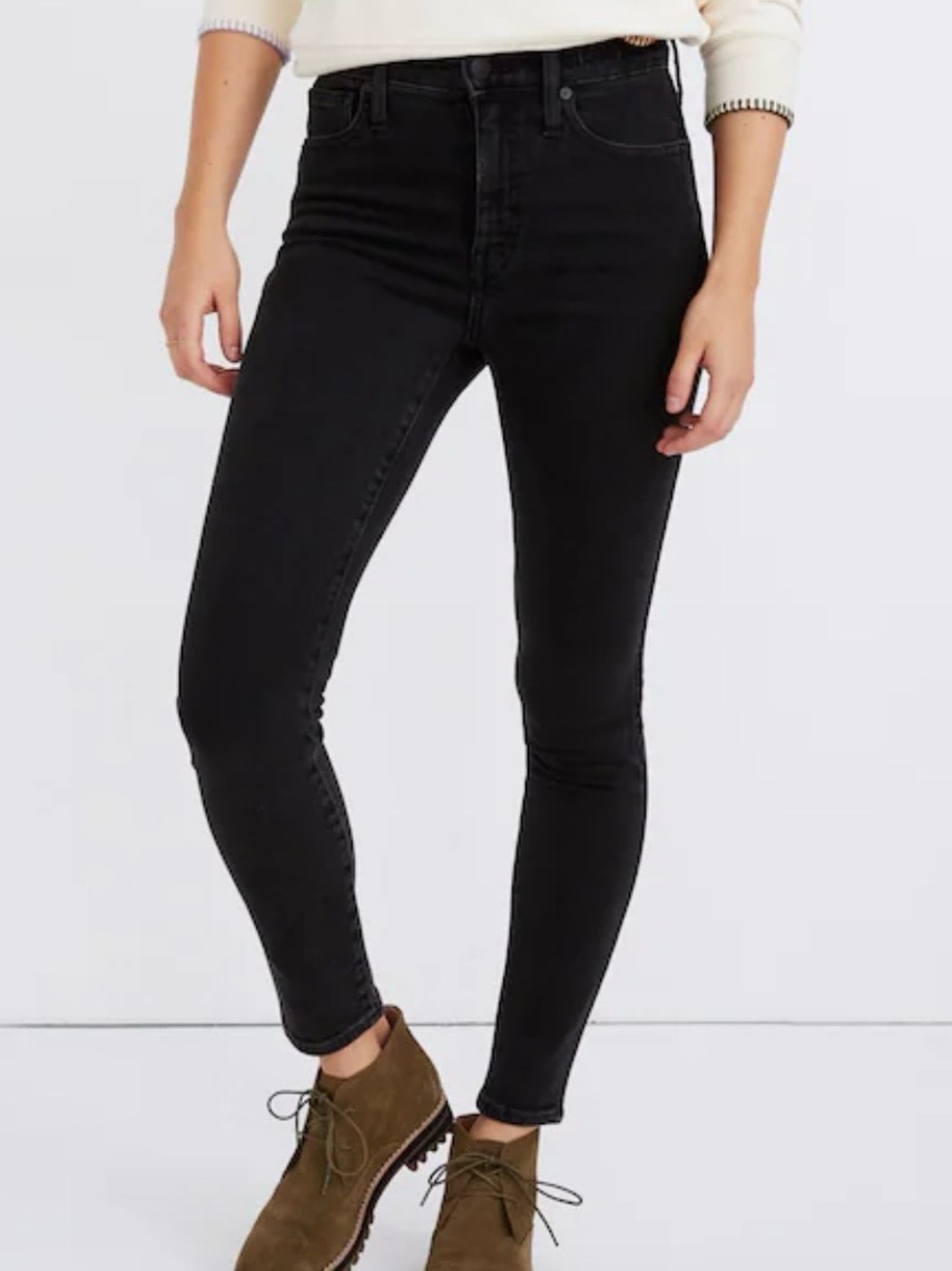 Madewell Black High-Rise Skinny Jeans